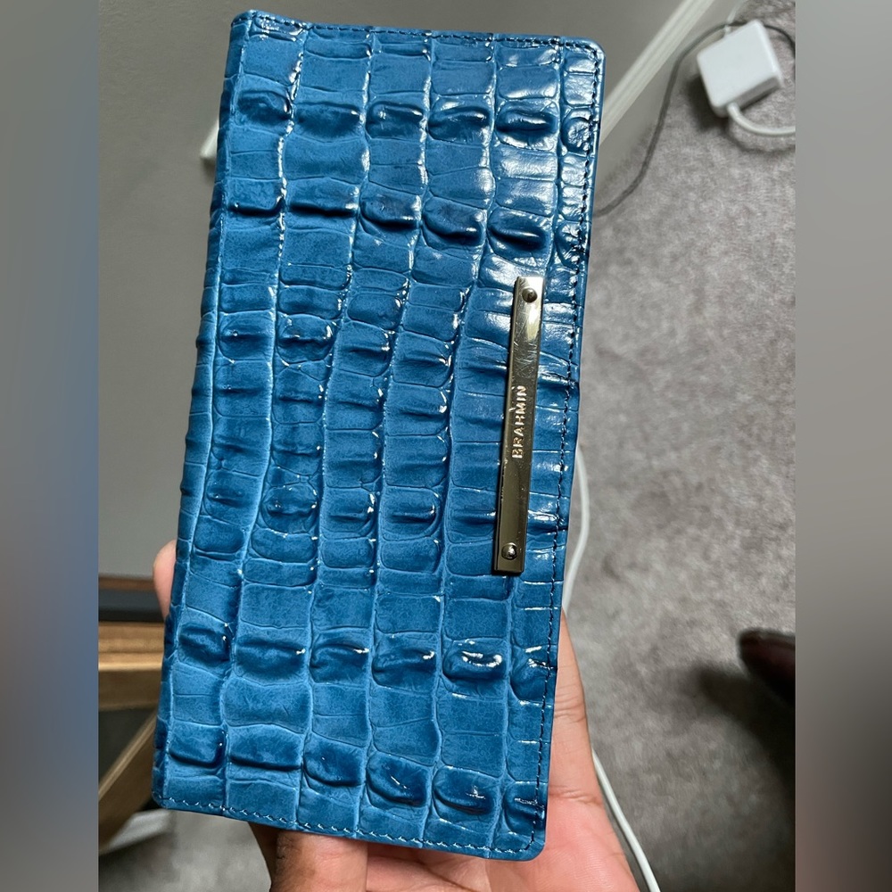 Light blue Brahmin wallet